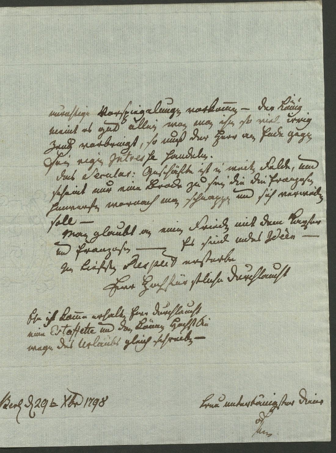 Manuscript page 3 of letter 95