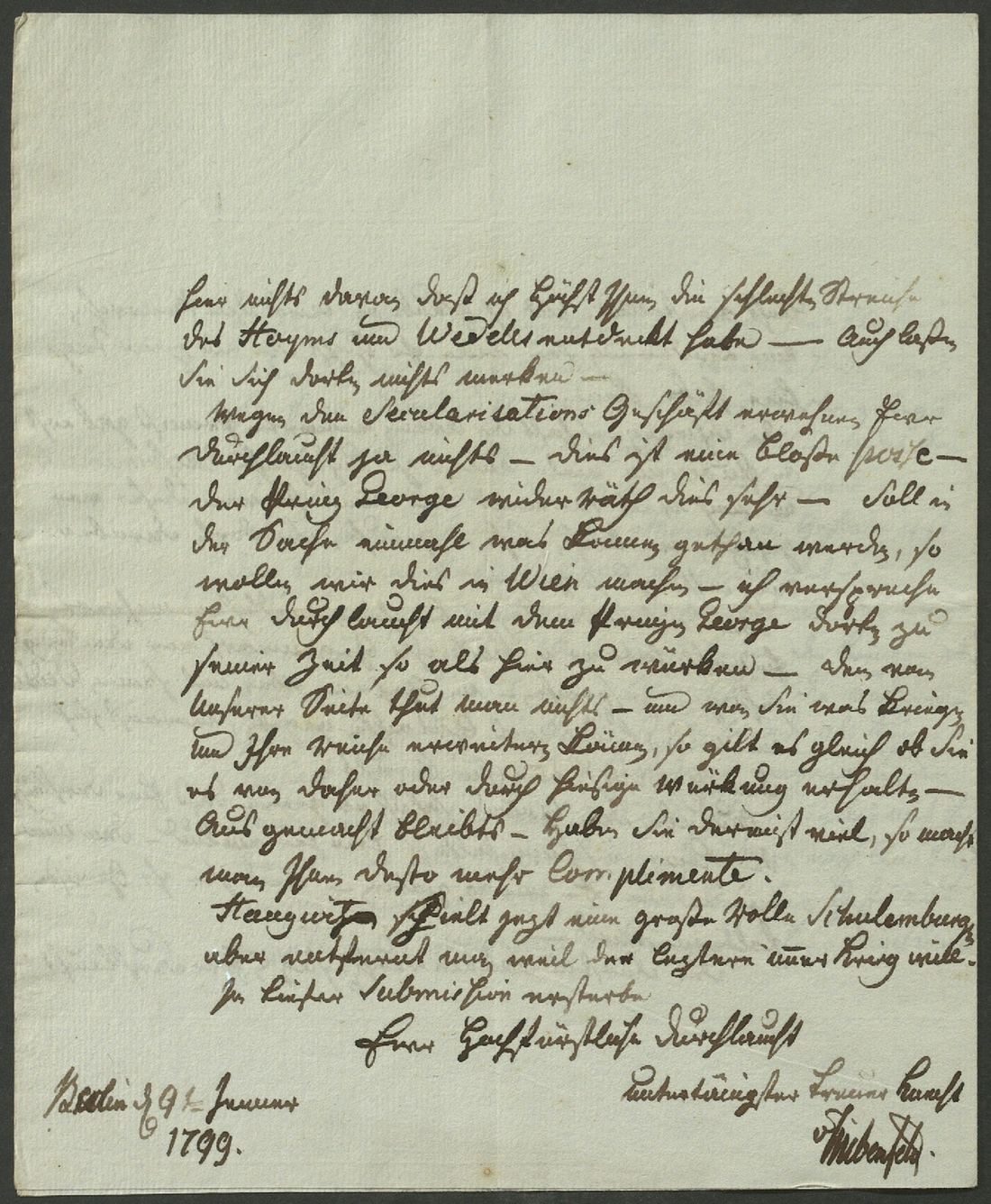 Manuscript page 4 of letter 98