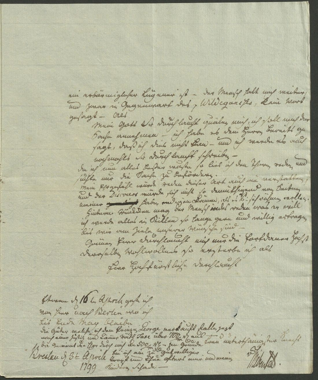 Manuscript page 3 of letter 104