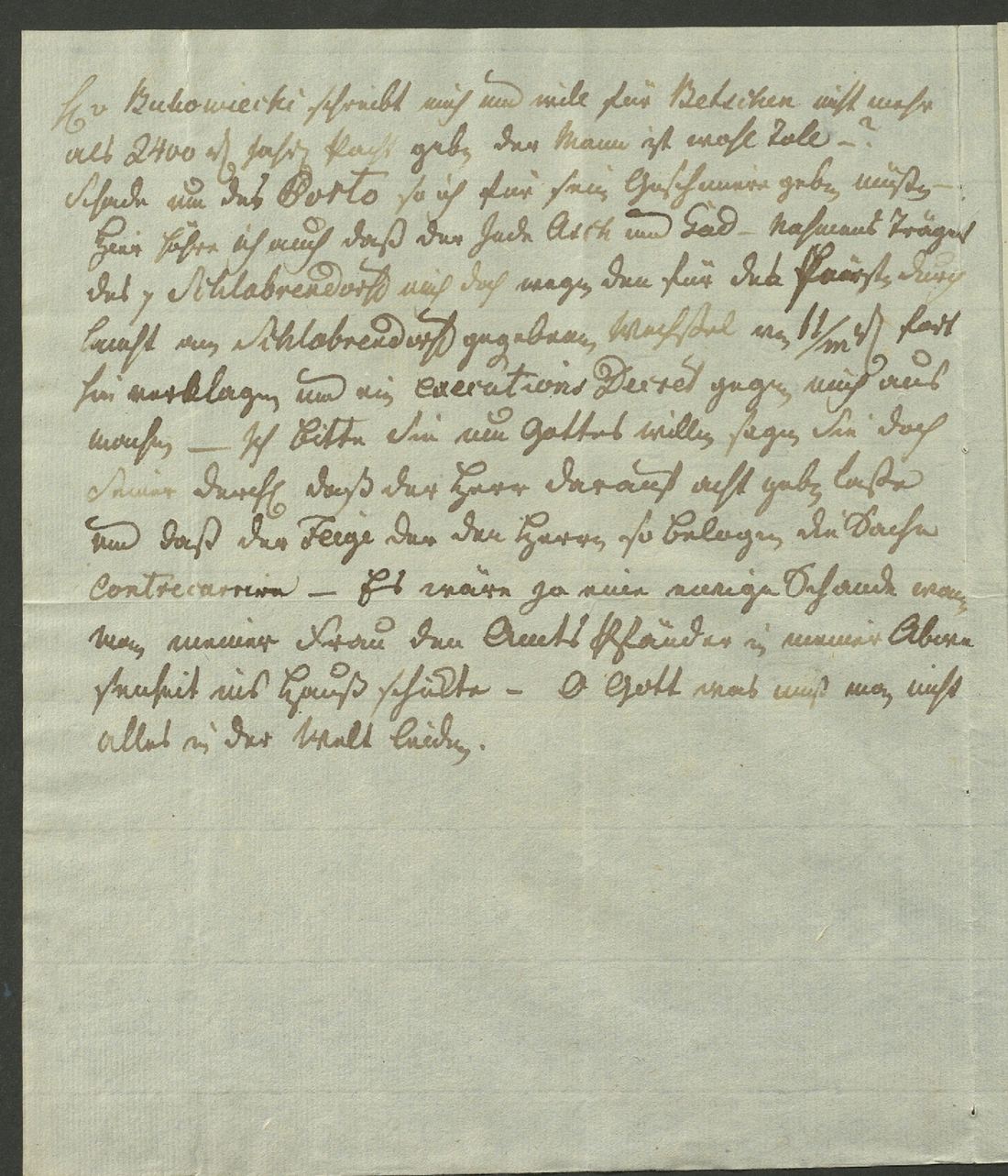 Manuscript page 2 of letter 109