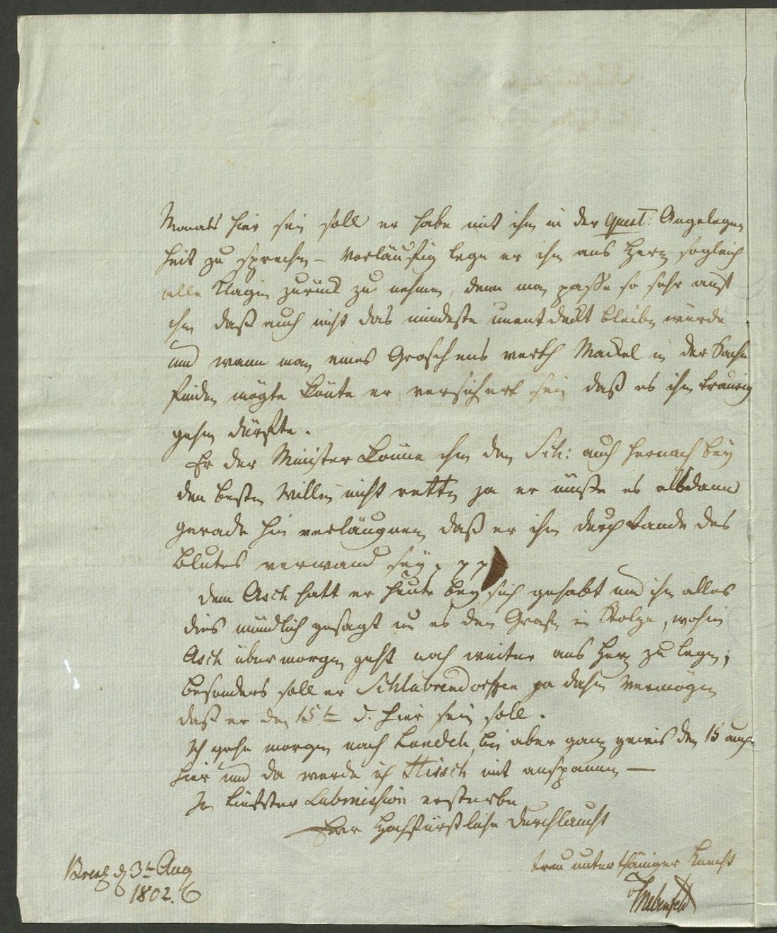 Manuscript page 2 of letter 115
