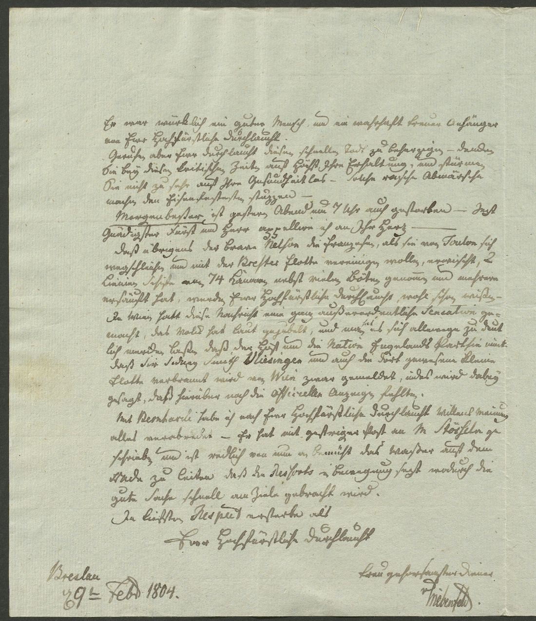 Manuscript page 2 of letter 117