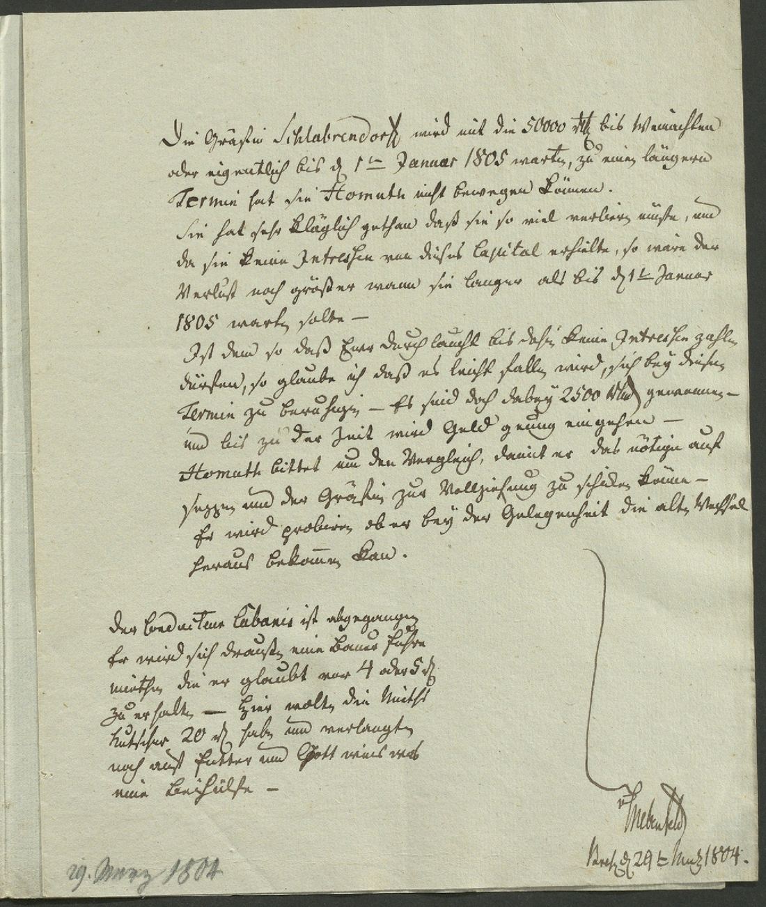 Manuscript page 1 of letter 118b