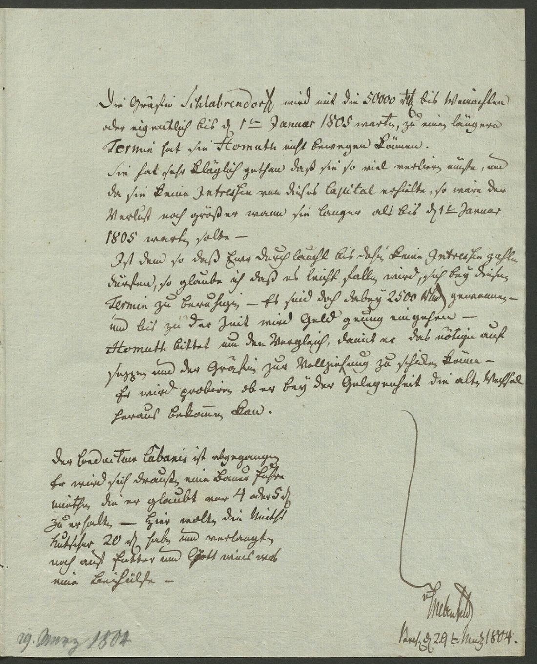 Manuscript page 1 of letter 118c