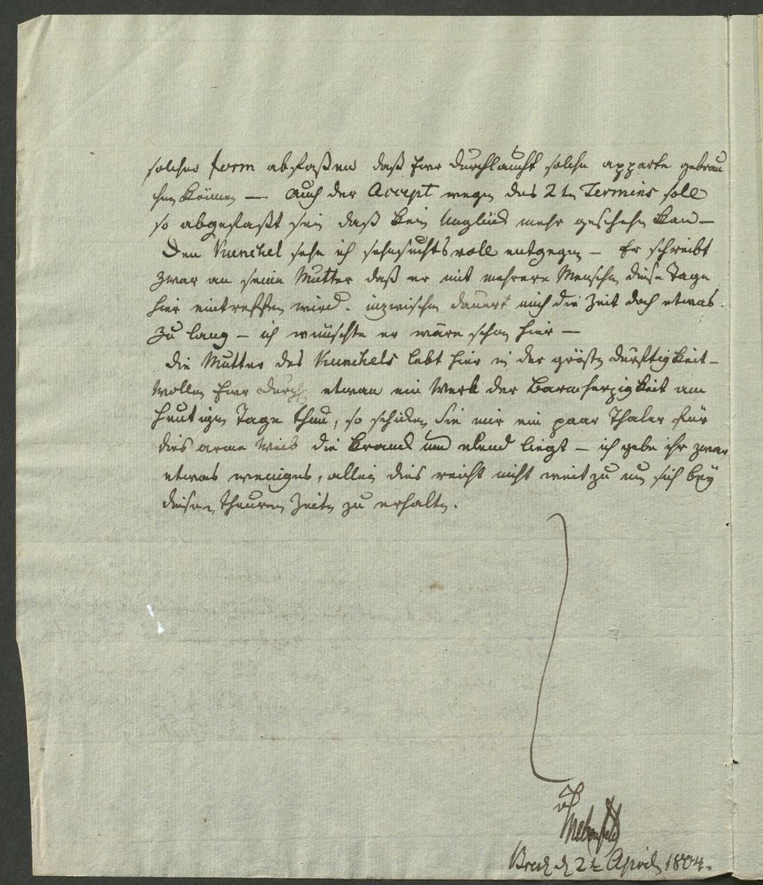 Manuscript page 2 of letter 120