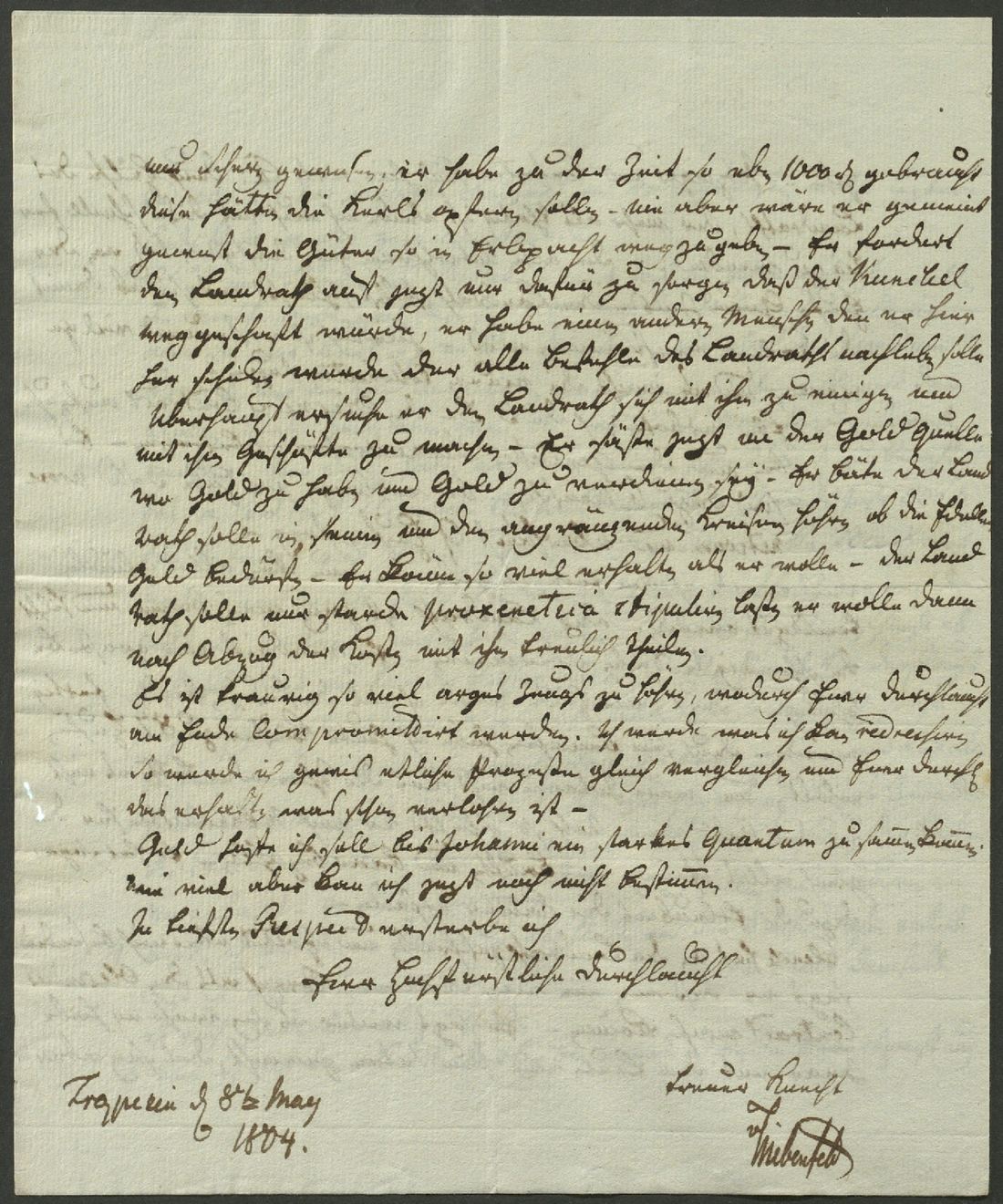 Manuscript page 4 of letter 128