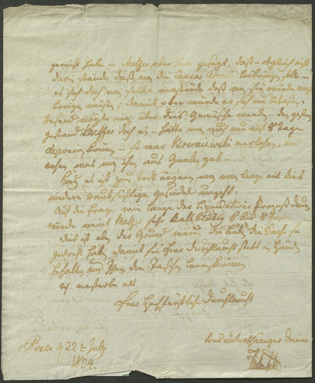 Manuscript page 4 of letter 139