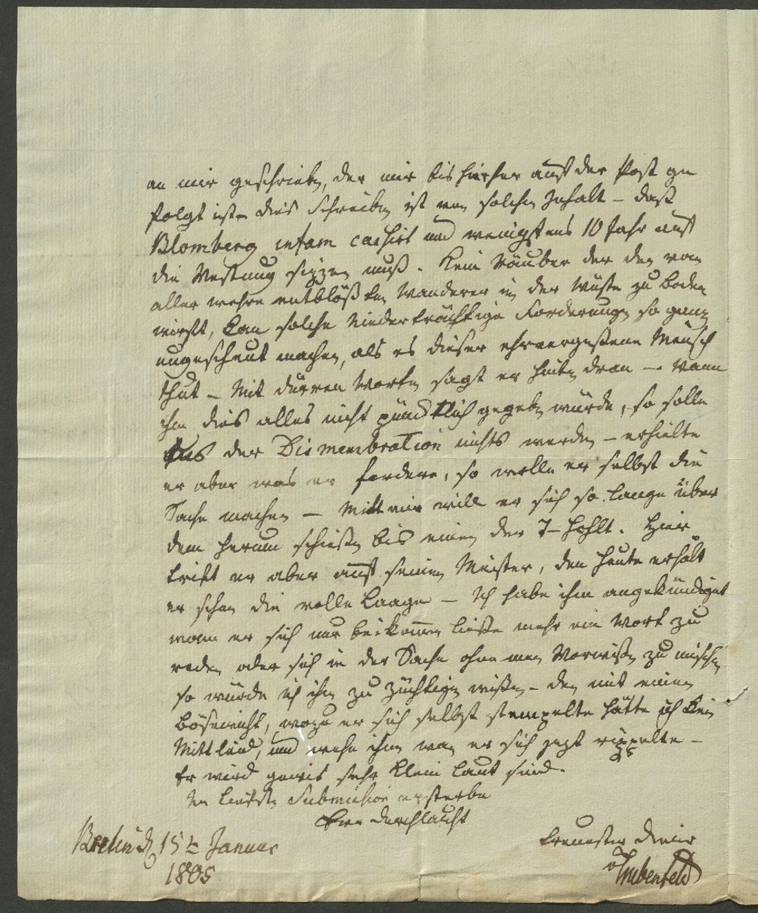 Manuscript page 2 of letter 154