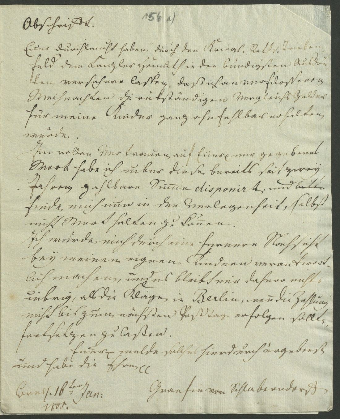 Manuscript page 3 of letter 156