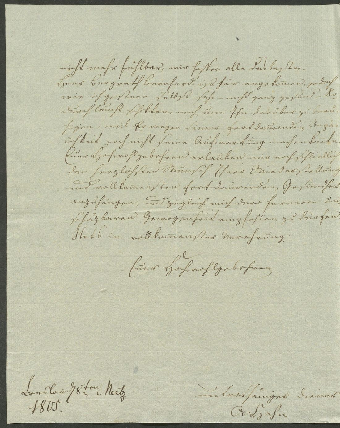 Manuscript page 2 of letter 165