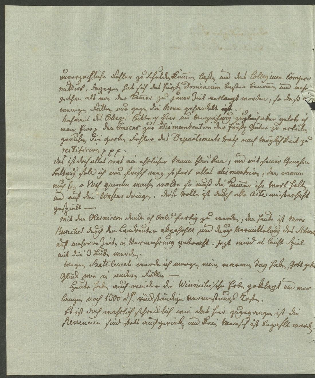 Manuscript page 2 of letter 172