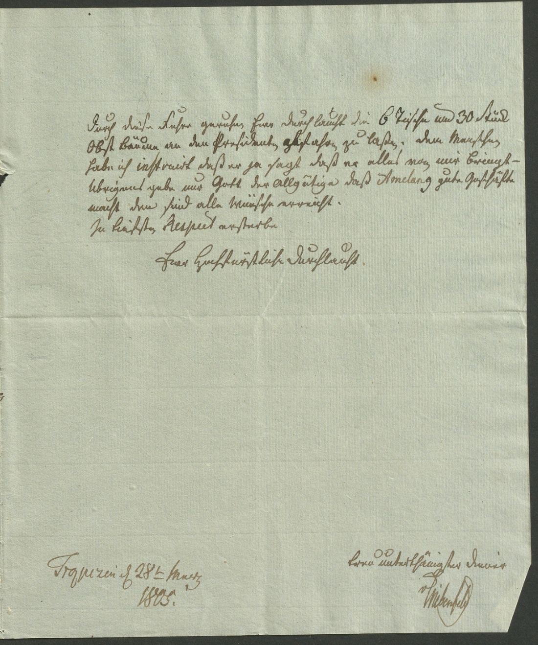 Manuscript page 3 of letter 172