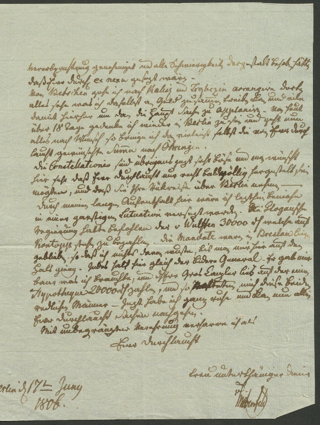Manuscript page 3 of letter 187