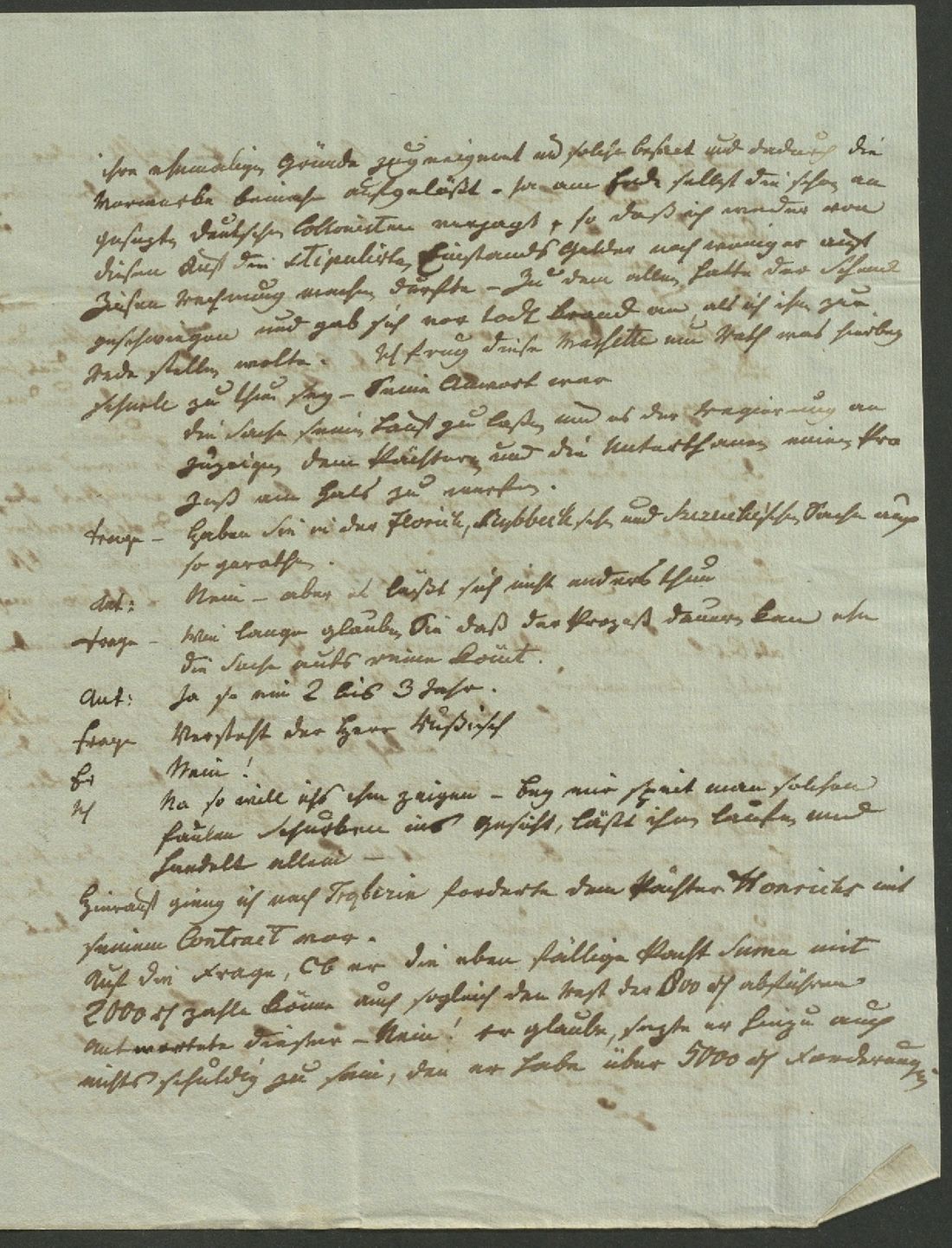 Manuscript page 3 of letter 191