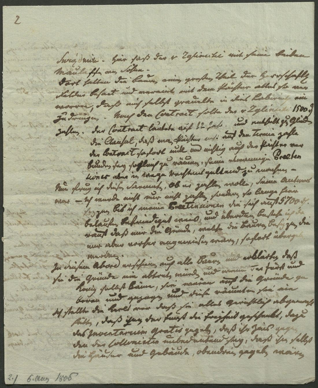 Manuscript page 5 of letter 191