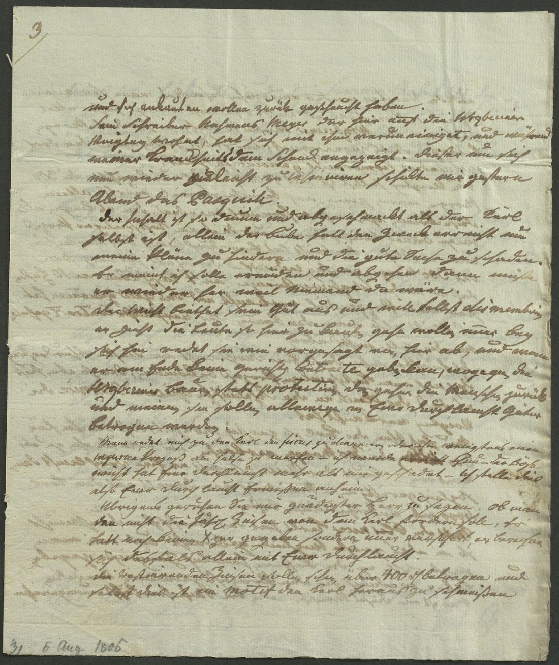 Manuscript page 9 of letter 191