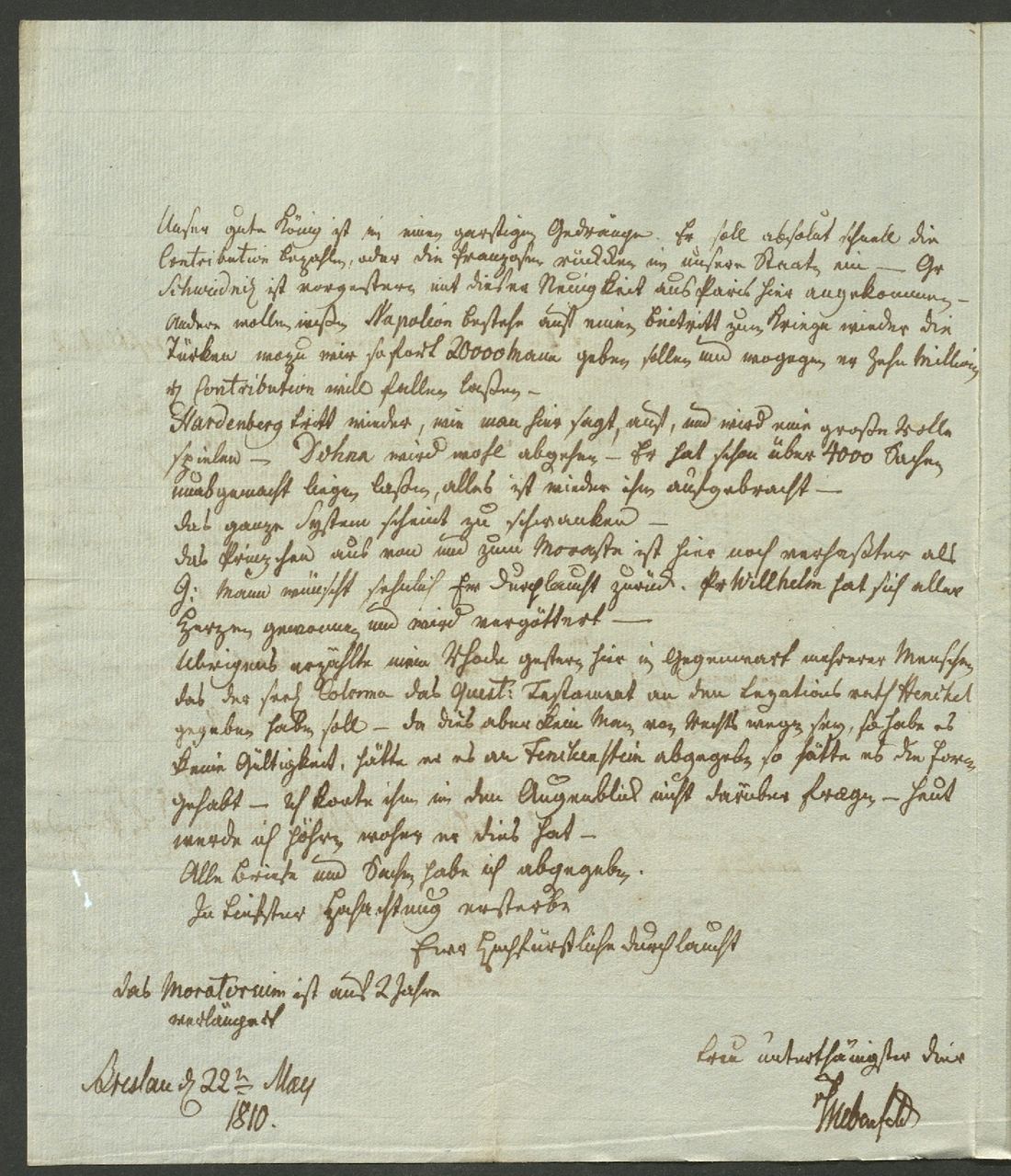 Manuscript page 2 of letter 195