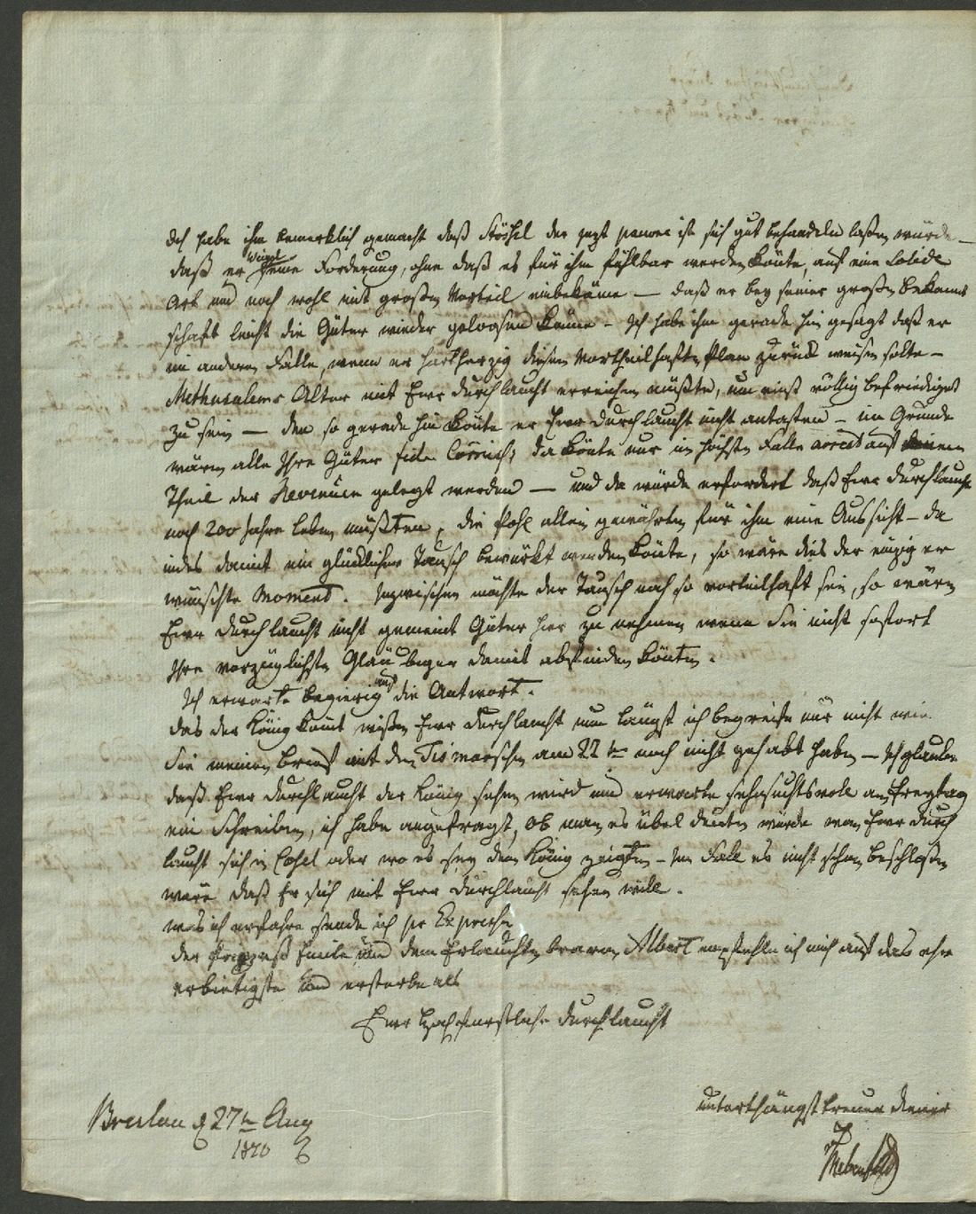 Manuscript page 2 of letter 200