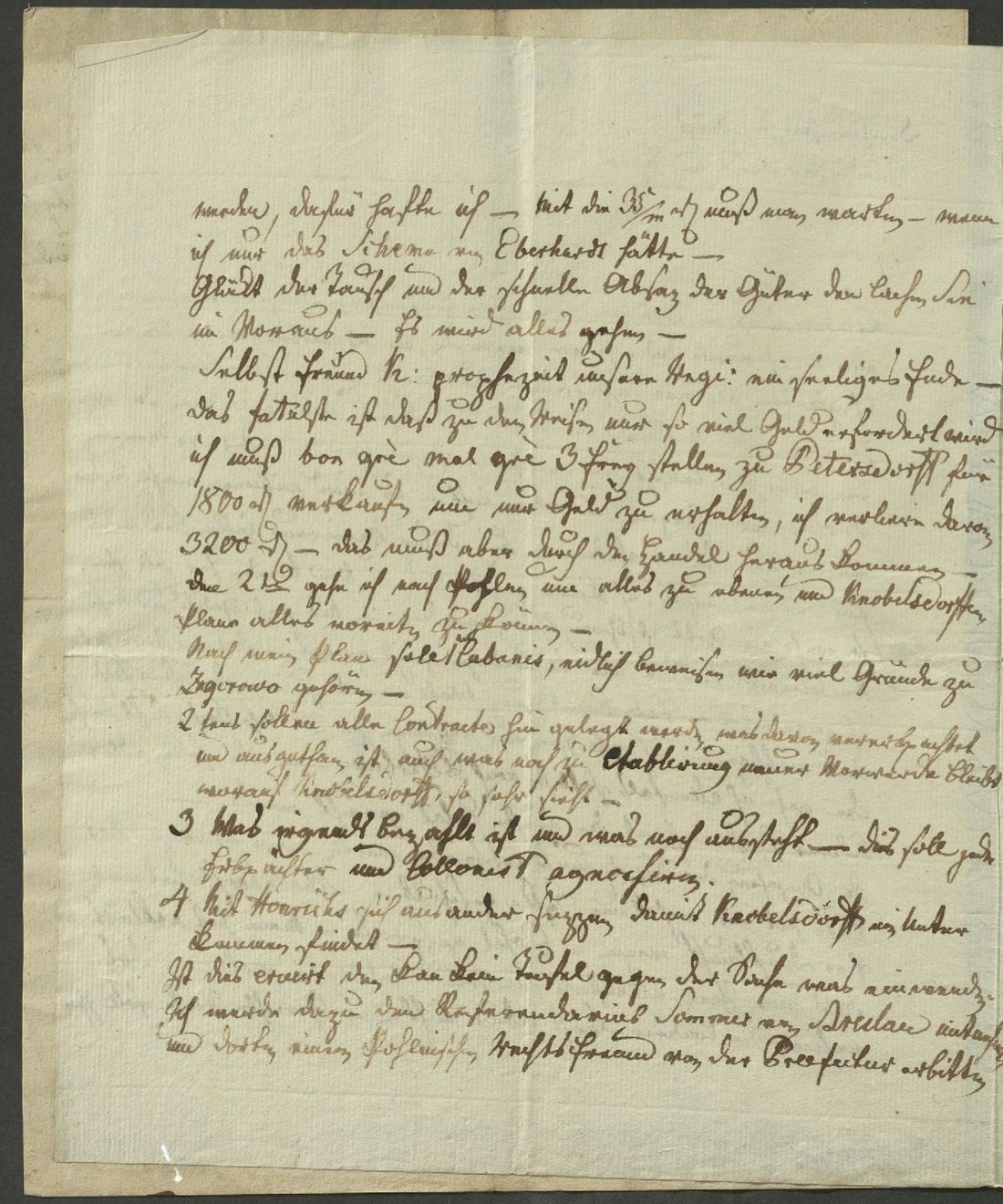Manuscript page 2 of letter 206