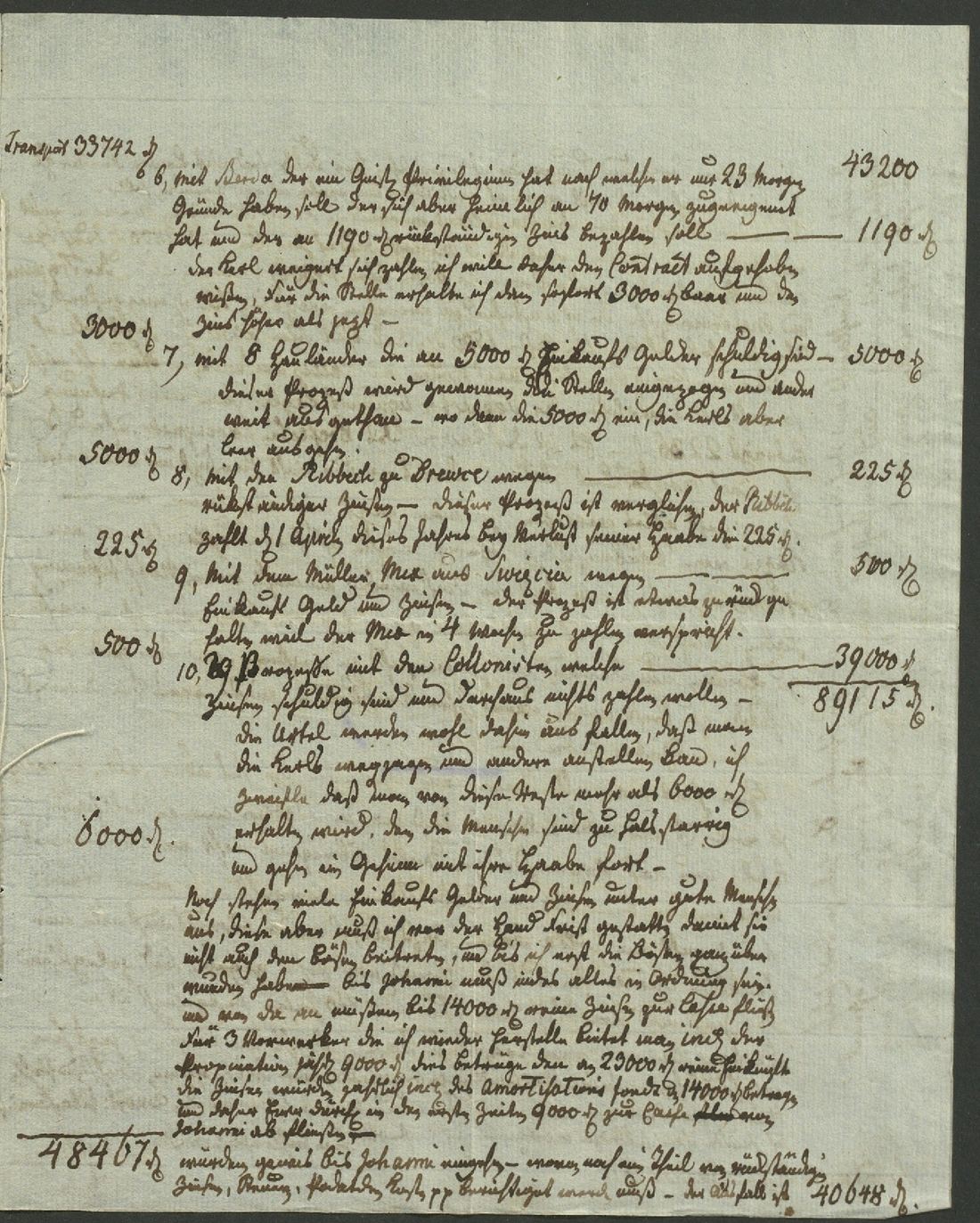 Manuscript page 3 of letter 213