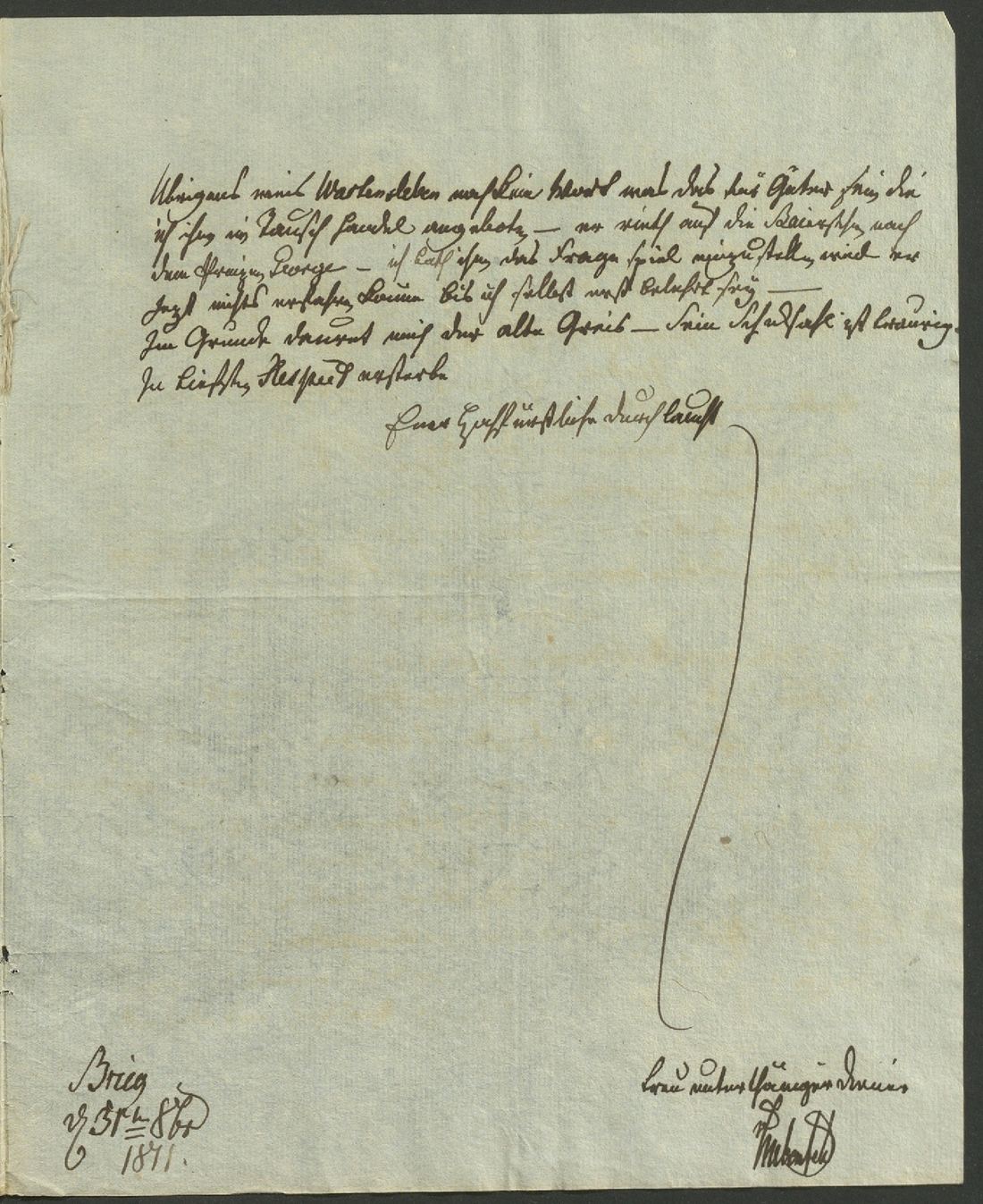 Manuscript page 3 of letter 220