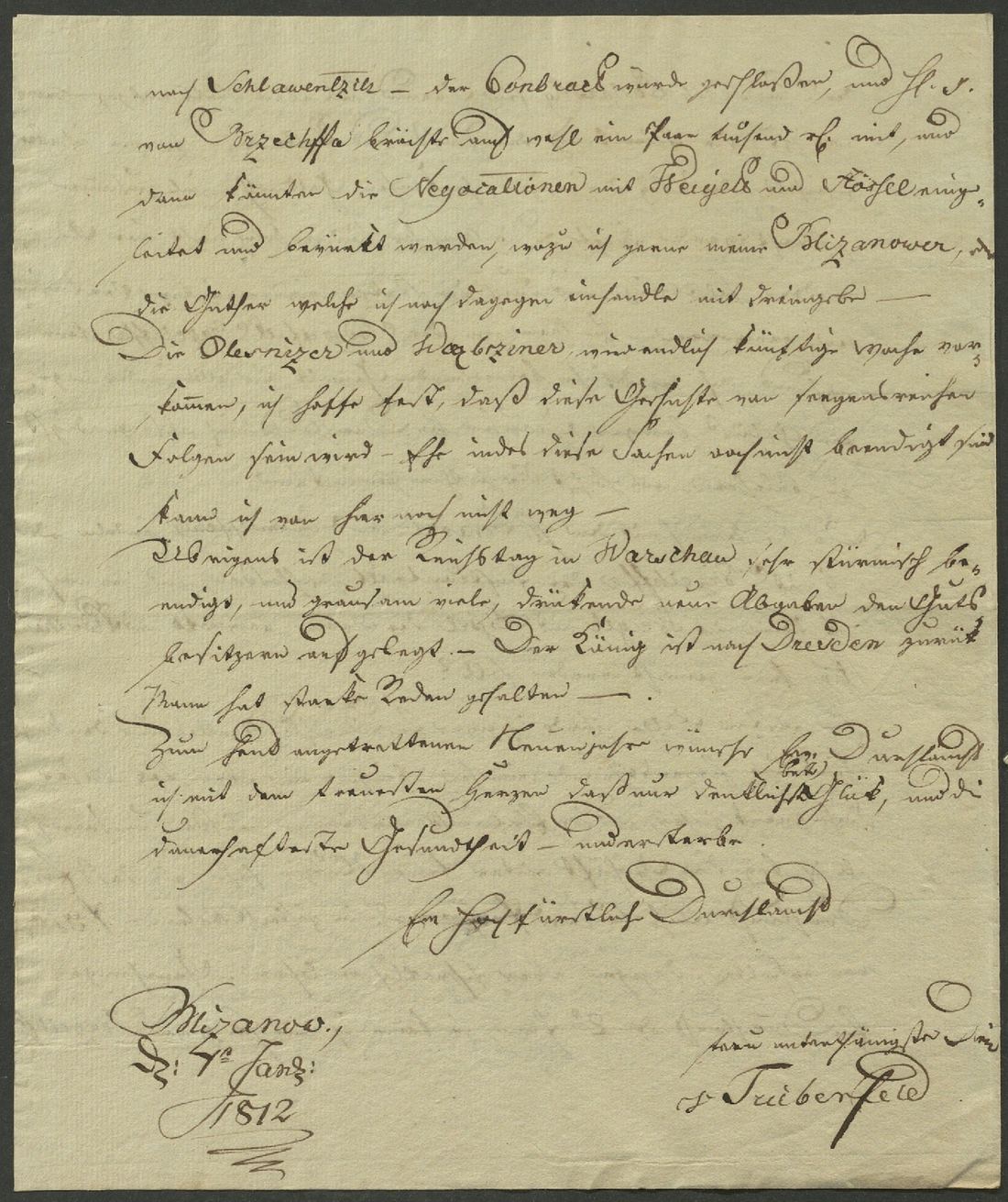 Manuscript page 4 of letter 227