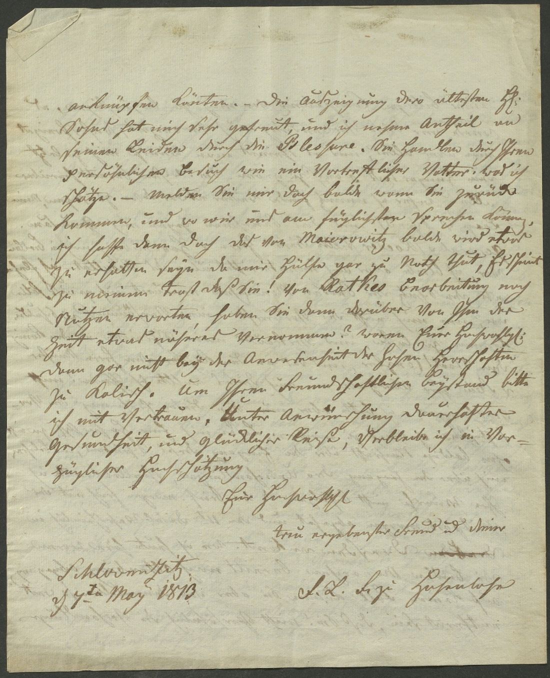 Manuscript page 4 of letter 238