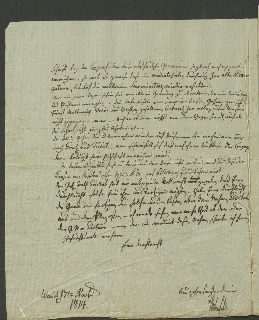 Manuscript page 2 of letter 249