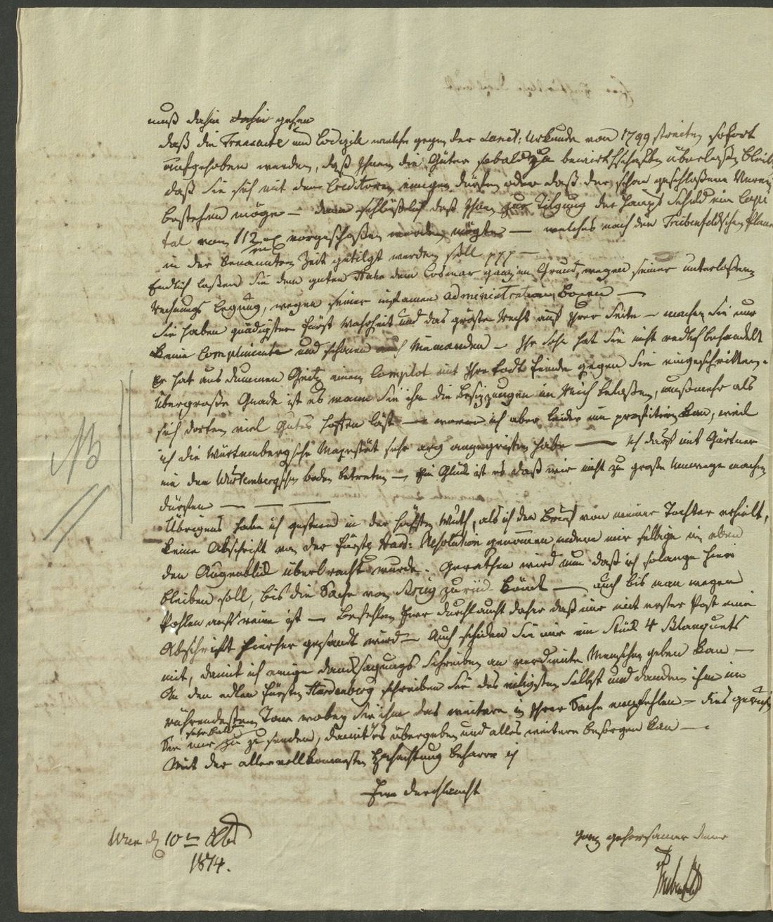 Manuscript page 2 of letter 260