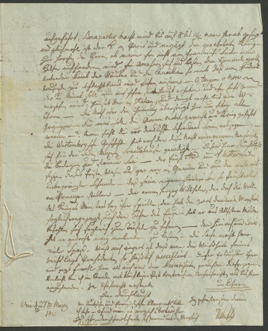 Manuscript page 3 of letter 284