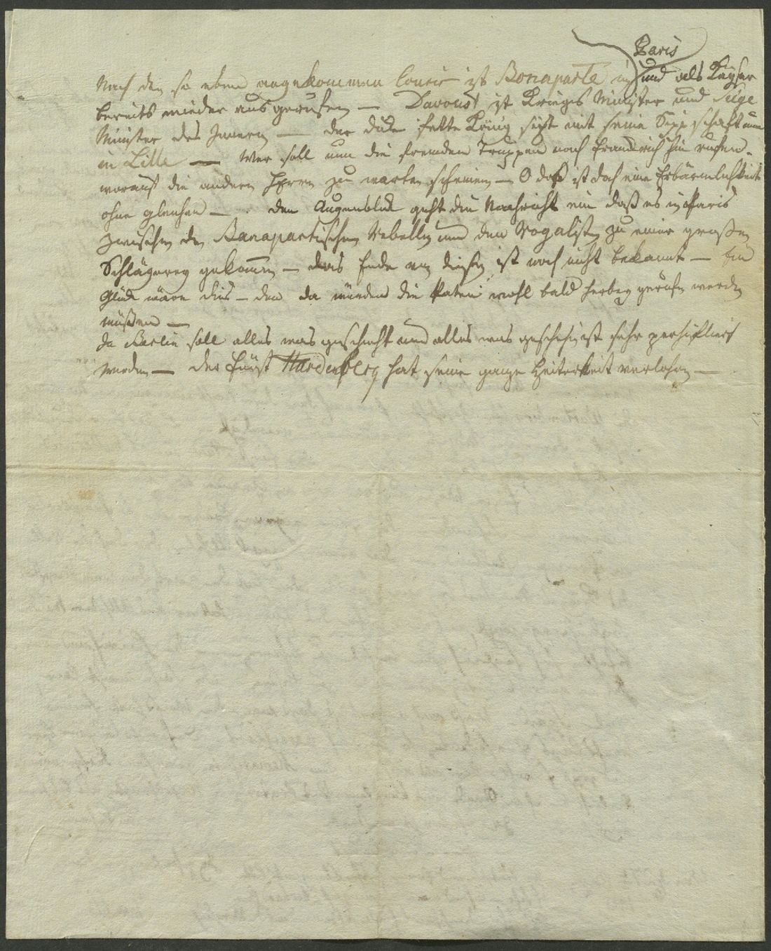 Manuscript page 4 of letter 284