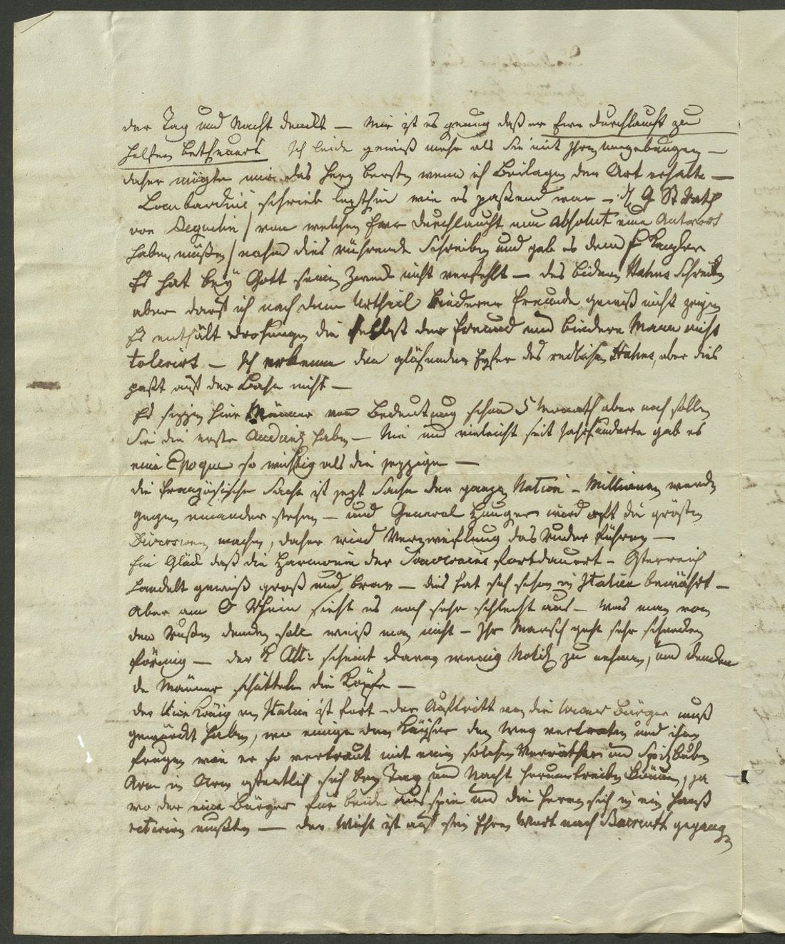 Manuscript page 2 of letter 287