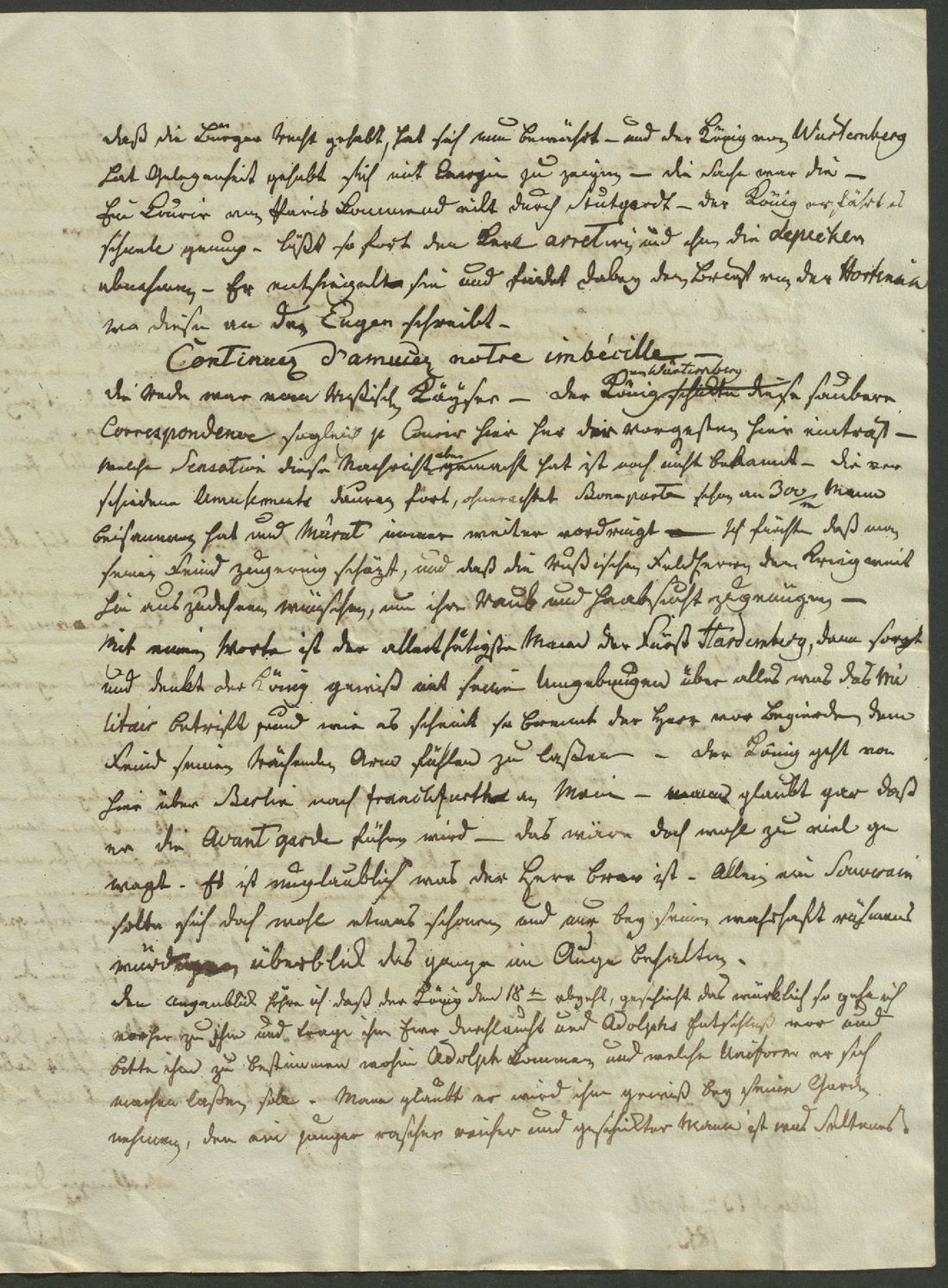Manuscript page 3 of letter 287