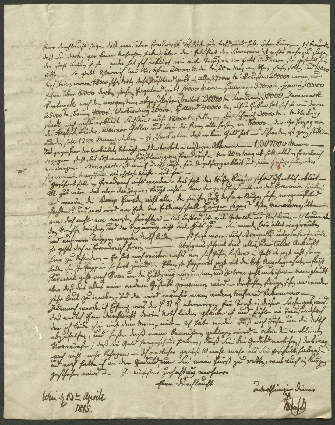 Manuscript page 4 of letter 287