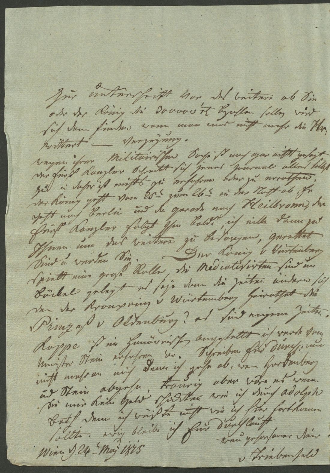 Manuscript page 2 of letter 291