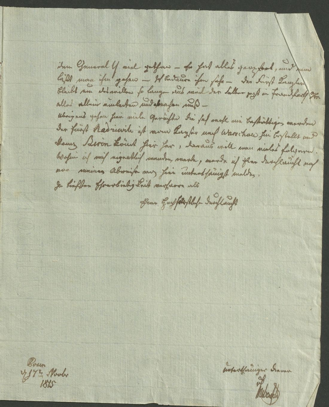Manuscript page 3 of letter 295