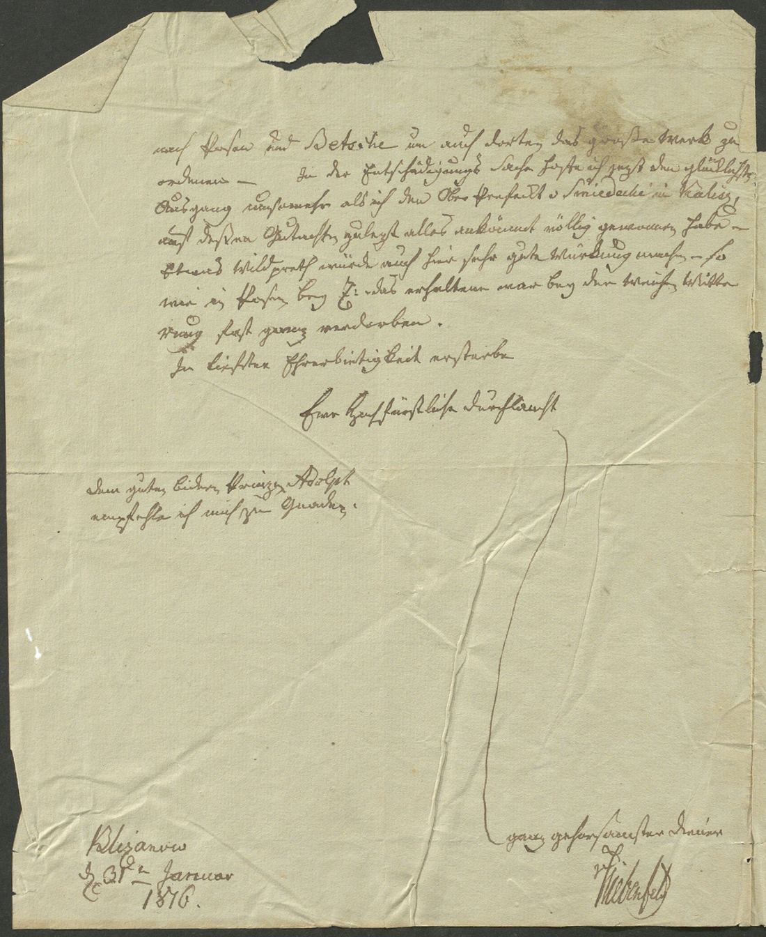 Manuscript page 2 of letter 301