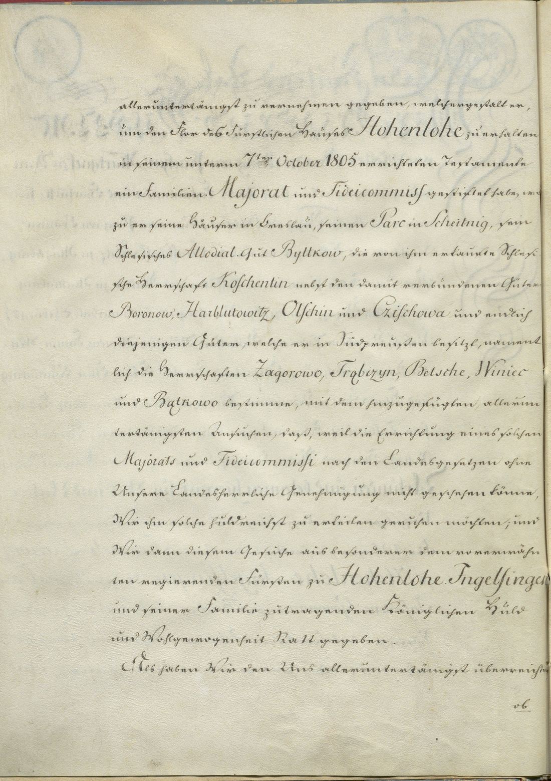 Manuscript page 2 of letter 1