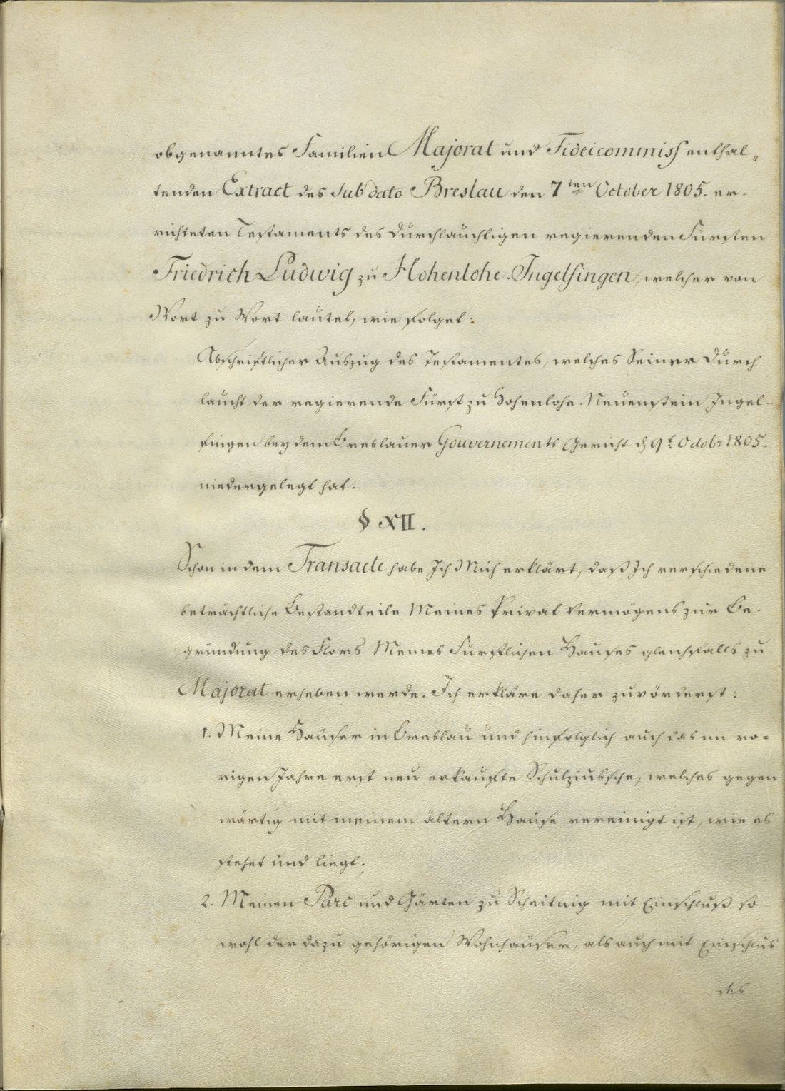 Manuscript page 3 of letter 1