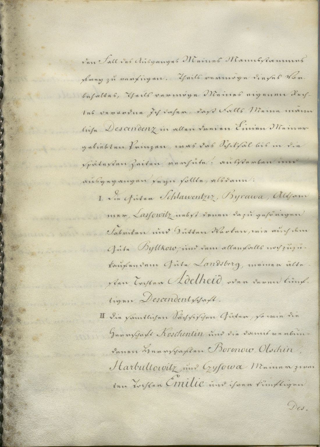 Manuscript page 9 of letter 1